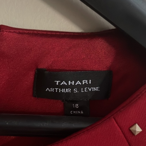 Gold Studded Red Dress - Picture 3 of 6